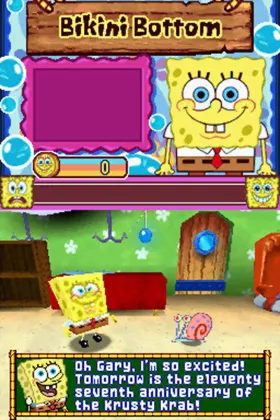 SpongeBob's Truth or Square (USA) screen shot game playing